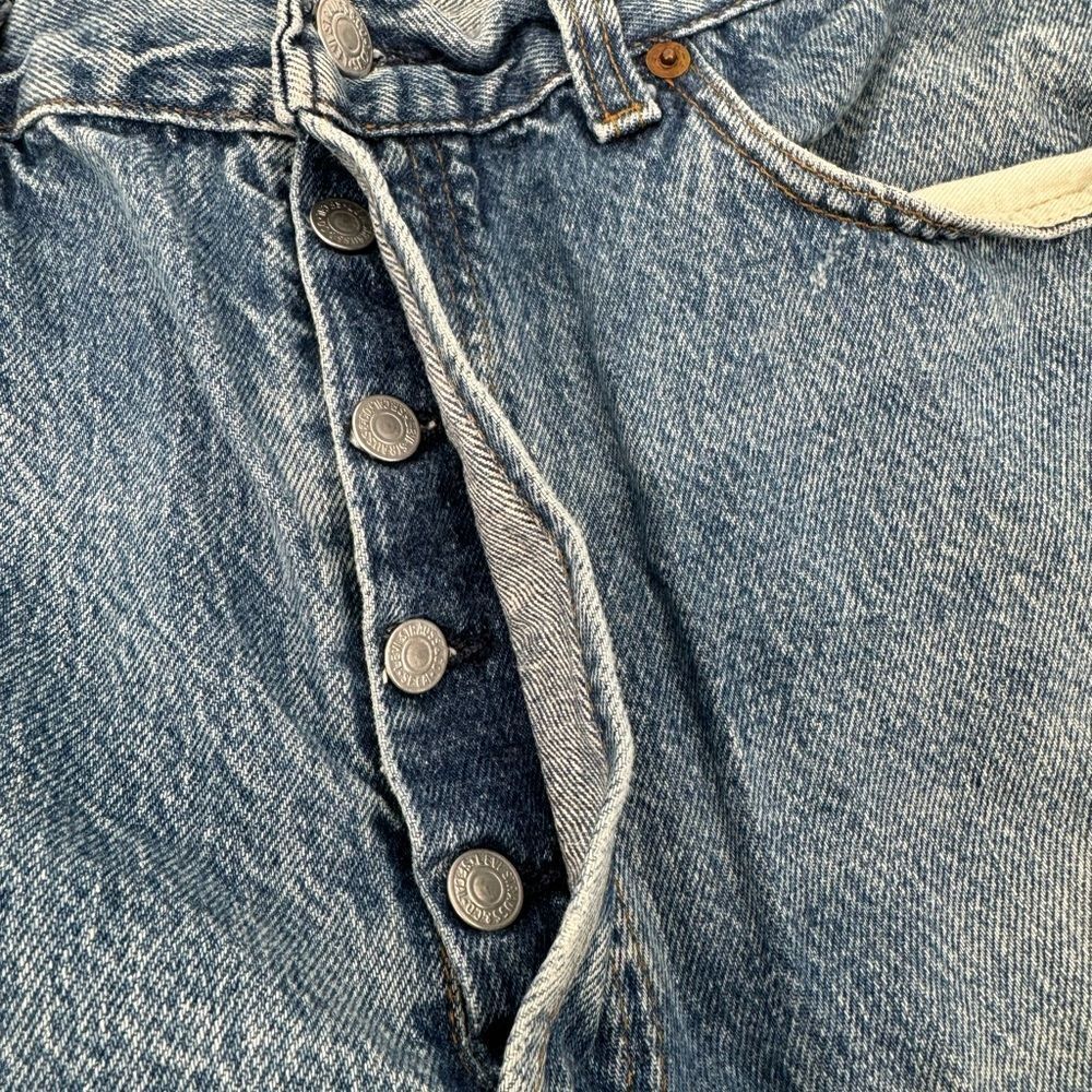Vintage Levi’s 501 Jeans Altered and Distressed Late 80’s Early 90's - Picture 11 of 16